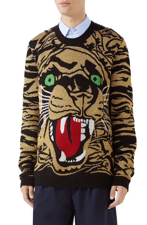 gucci tiger sweater fake|Gucci tiger sweater women.